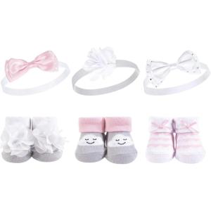 image:imageHudson Baby Girls Headband and Socks GiftsetGray Cloud