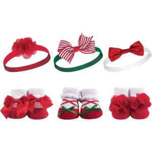 image:imageHudson Baby Girls Headband and Socks GiftsetHolly
