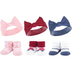image:imageHudson Baby Girls Headband and Socks GiftsetPink Blue 6piece