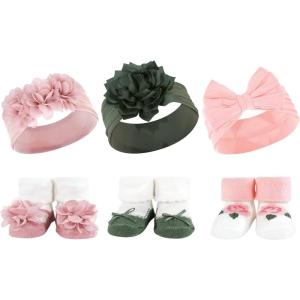 image:imageHudson Baby Girls Headband and Socks GiftsetPink Green