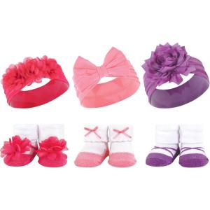 image:imageHudson Baby Girls Headband and Socks GiftsetPink Purple