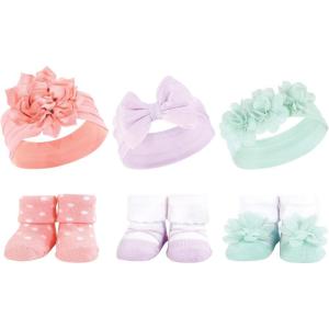 image:imageHudson Baby Girls Headband and Socks GiftsetPink Purple Mint