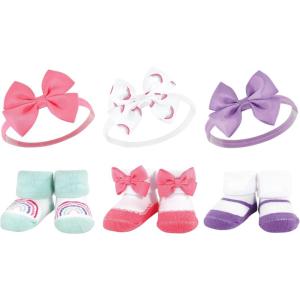 image:imageHudson Baby Girls Headband and Socks GiftsetPurple Rainbow