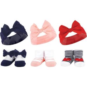 image:imageHudson Baby Girls Headband and Socks GiftsetRed Blue Bows