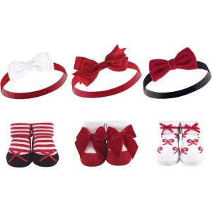 image:imageHudson Baby Girls Headband and Socks GiftsetRed Bows
