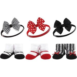 image:imageHudson Baby Girls Headband and Socks GiftsetRed Houndstooth
