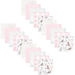image:imageHudson Baby Unisex Baby 20Pc Quilted Cotton Washcloths Moose Bear One SizeEnchanted Forest
