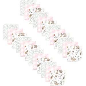 image:imageHudson Baby Unisex Baby 24Pc Cotton Muslin Washcloths Poppy Daisy One SizeEnchanted Forest