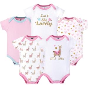 image:imageHudson Baby Unisex Baby Cotton Bodysuits 5 PieceLittle Llama