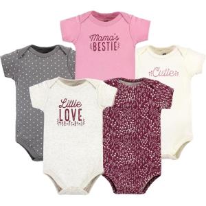 image:imageHudson Baby Unisex Baby Cotton Bodysuits 5 PieceLittle Love Flowers