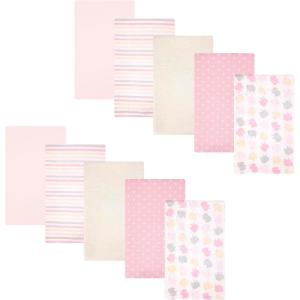 image:imageHudson Baby Unisex Baby Cotton Flannel Burp Cloths One SizeMulti Color Girl Elephant