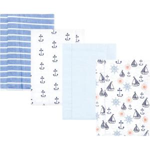 image:imageHudson Baby Unisex Baby Cotton Flannel Burp Cloths One SizeSunshine and Sailboats