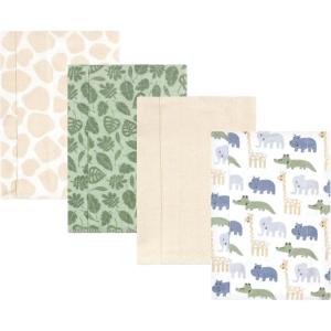 image:imageHudson Baby Unisex Baby Cotton Flannel Burp Cloths One SizeWild Leaf Safari