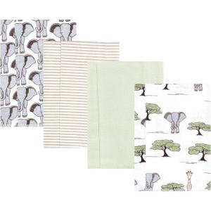 image:imageHudson Baby Unisex Baby Cotton Flannel Burp Cloths One SizeWild Safari Adventures