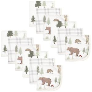 image:imageHudson Baby Unisex Baby Cotton Muslin Washcloths Enchanted Forest One SizeForest Animals
