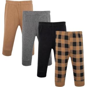 image:imageHudson Baby Unisex Baby Cotton Pants and LeggingsBrown Black Plaid