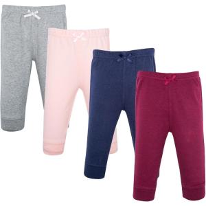 image:imageHudson Baby Unisex Baby Cotton Pants and LeggingsBurgundy Pink Navy