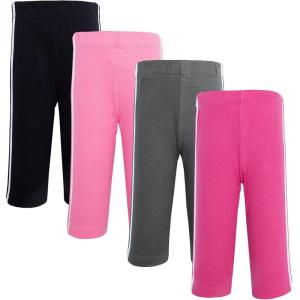 image:imageHudson Baby Unisex Baby Cotton Pants and LeggingsFuchsia Black