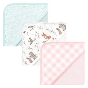 image:imageHudson Baby Unisex Baby Cotton Rich Hooded Towels Gray Modern Elephant One SizeEnchanted Forest