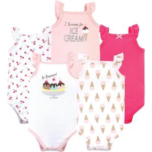 image:imageHudson Baby Unisex Baby Cotton Sleeveless BodysuitsBanana Split