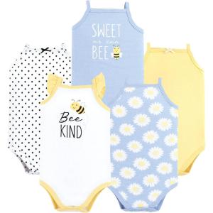 image:imageHudson Baby Unisex Baby Cotton Sleeveless BodysuitsBee Kind
