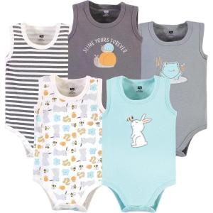 image:imageHudson Baby Unisex Baby Cotton Sleeveless BodysuitsBunny and Bee