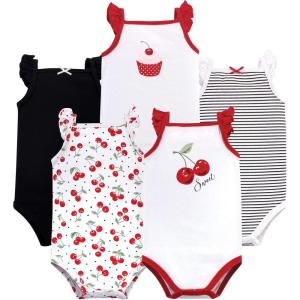 image:imageHudson Baby Unisex Baby Cotton Sleeveless BodysuitsCherries