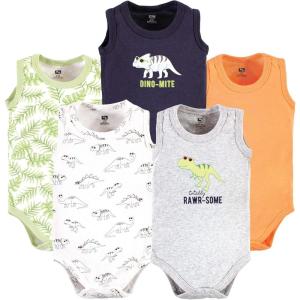image:imageHudson Baby Unisex Baby Cotton Sleeveless BodysuitsCool Dinosaurs