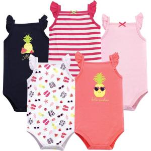 image:imageHudson Baby Unisex Baby Cotton Sleeveless BodysuitsHello Sunshine
