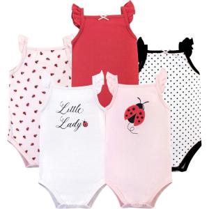 image:imageHudson Baby Unisex Baby Cotton Sleeveless BodysuitsLadybug