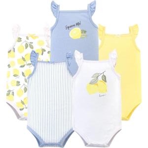 image:imageHudson Baby Unisex Baby Cotton Sleeveless BodysuitsLemon