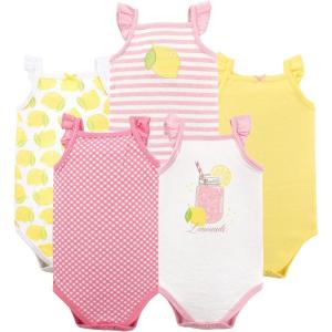 image:imageHudson Baby Unisex Baby Cotton Sleeveless BodysuitsLemonade
