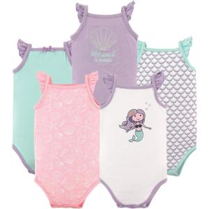 image:imageHudson Baby Unisex Baby Cotton Sleeveless BodysuitsMermaid