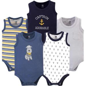 image:imageHudson Baby Unisex Baby Cotton Sleeveless BodysuitsSailor Dog