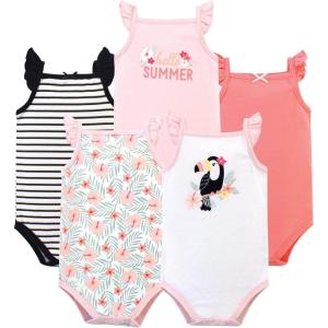 image:imageHudson Baby Unisex Baby Cotton Sleeveless BodysuitsTropical Toucan
