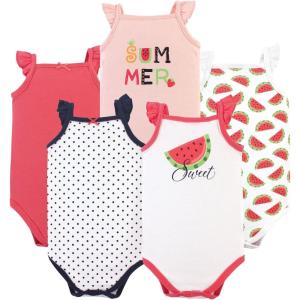 image:imageHudson Baby Unisex Baby Cotton Sleeveless BodysuitsWatermelon