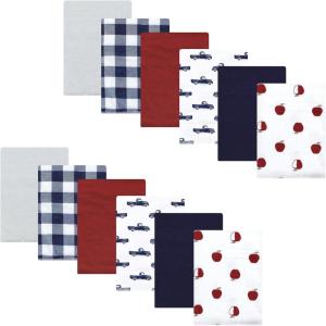 image:imageHudson Baby Unisex Baby Flannel Burp Cloth 12pk Fun Desert One SizeApple Orchard