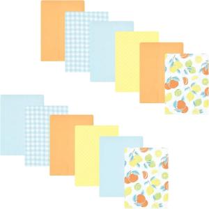 image:imageHudson Baby Unisex Baby Flannel Burp Cloth 12pk Fun Desert One SizeCitrus Mint