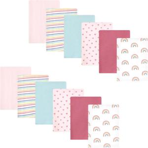 image:imageHudson Baby Unisex Baby Flannel Burp Cloth 12pk Fun Desert One SizeCreative Rainbow