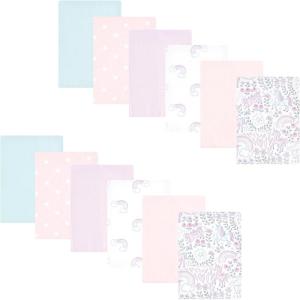 image:imageHudson Baby Unisex Baby Flannel Burp Cloth 12pk Fun Desert One SizeDreamy Unicorn