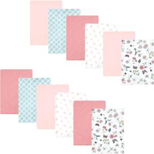 image:imageHudson Baby Unisex Baby Flannel Burp Cloth 12pk Fun Desert One SizeHummingbird Garden