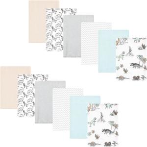 image:imageHudson Baby Unisex Baby Flannel Burp Cloth 12pk Fun Desert One SizeNeutral Dino World