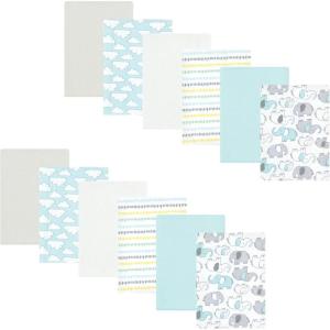 image:imageHudson Baby Unisex Baby Flannel Burp Cloth 12pk Fun Desert One SizeNeutral New Elephant