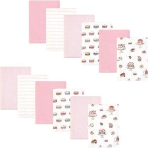 image:imageHudson Baby Unisex Baby Flannel Burp Cloth 12pk Fun Desert One SizeSweet Bakery