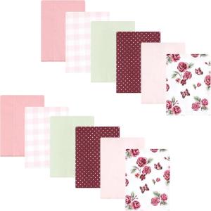 image:imageHudson Baby Unisex Baby Flannel Burp Cloth 12pk Fun Desert One SizeSweet Roses