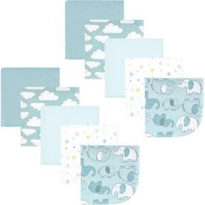image:imageHudson Baby Unisex Baby Flannel Cotton Washcloths Cowboy 10 Pack One SizeBoy New Elephant 10pk