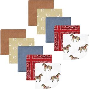 image:imageHudson Baby Unisex Baby Flannel Cotton Washcloths Cowboy 10 Pack One SizeCowboy 10 Pack