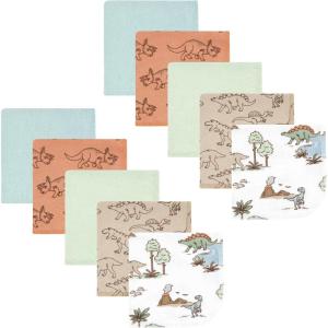 image:imageHudson Baby Unisex Baby Flannel Cotton Washcloths Cowboy 10 Pack One SizeDinosaur Adventures 10pk