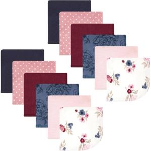 image:imageHudson Baby Unisex Baby Flannel Cotton Washcloths Cowboy 10 Pack One SizeDusty Rose Floral 12 Pack