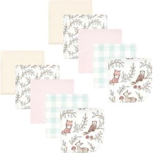 image:imageHudson Baby Unisex Baby Flannel Cotton Washcloths Cowboy 10 Pack One SizeGirl Woodland Pals 10pk